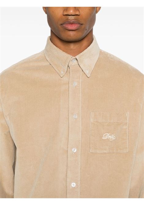 Camicia La Chemise a coste in rosa Drôle De Monsieur - uomo DROLE DE MONSIEUR | PERMSH172CO156BG